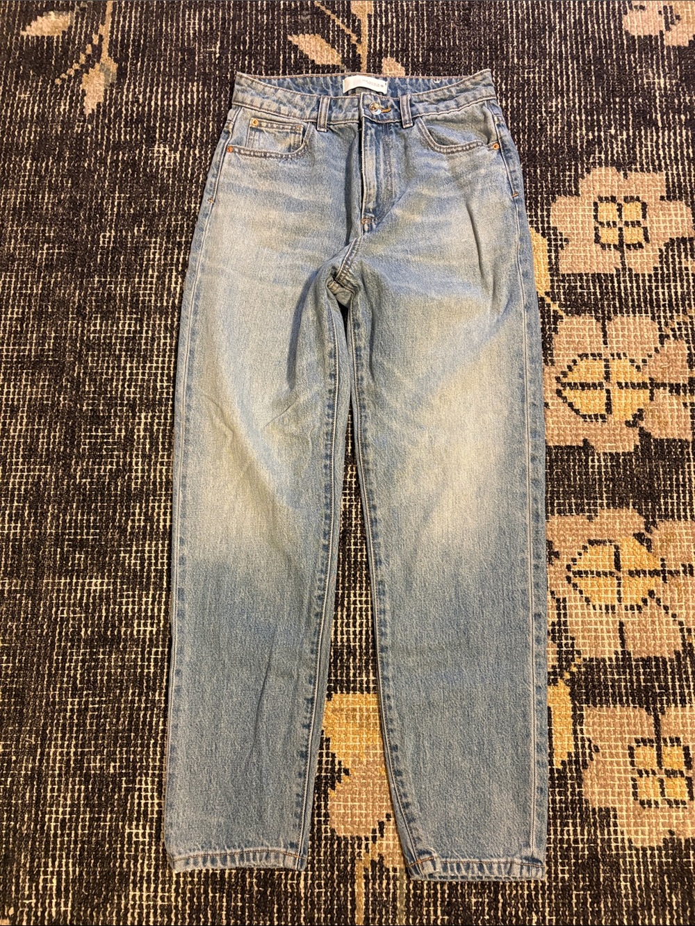 Zara Light Blue High-Rise Denim Jeans
